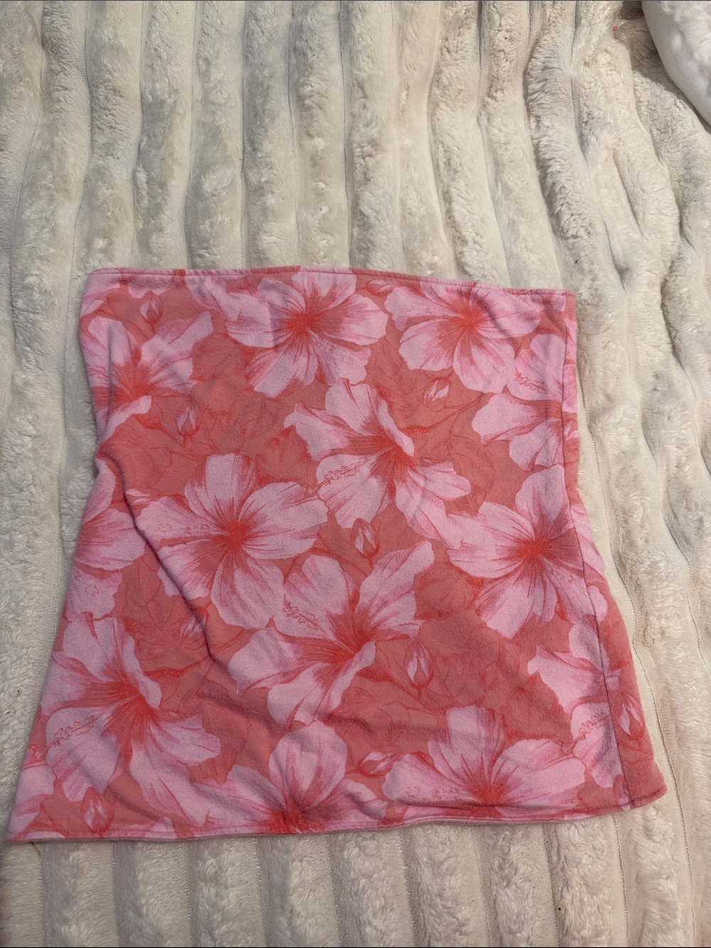 Hollister Pink & Coral Floral Swim Sarong